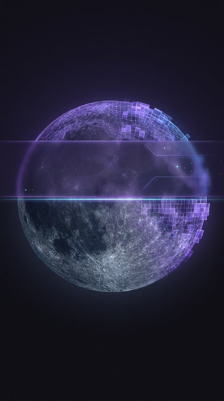 MoonSpace orbital mission-control console — mobile key visual