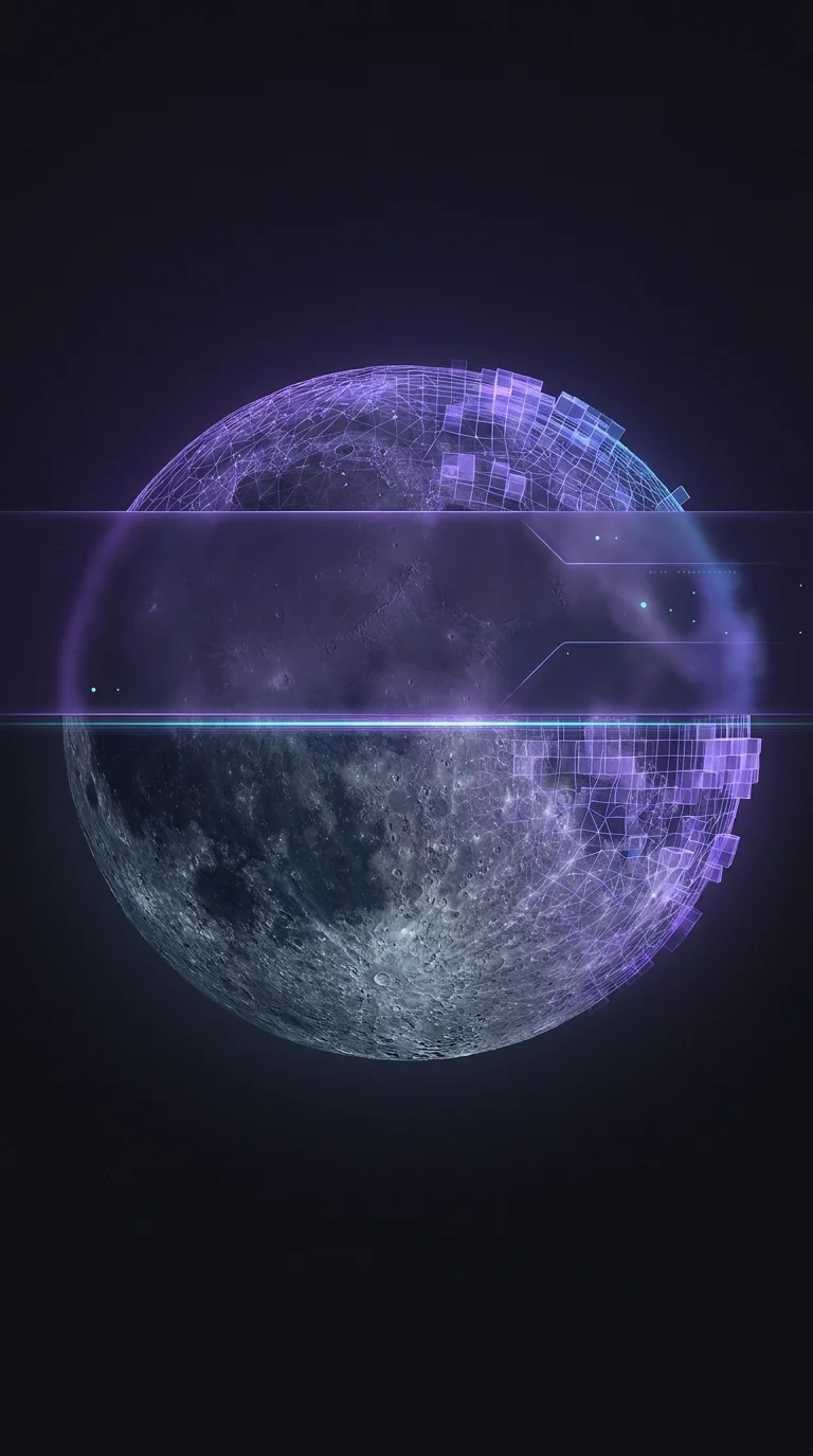 MoonSpace orbital mission-control console — key visual